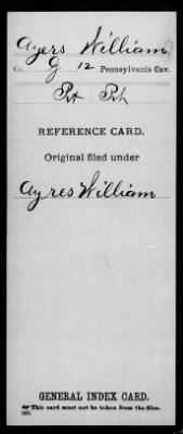 Thumbnail for William > Ayers, William (Pvt)