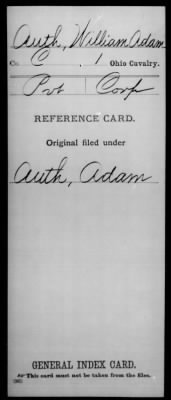 Thumbnail for William Adam > Auth, William Adam (Pvt)