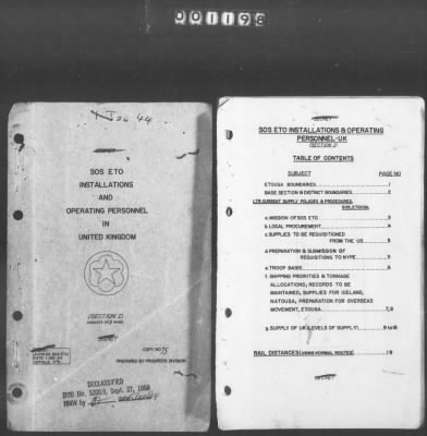 2 - Miscellaneous File > 449 - Installations and Operating Personnel Booklets, ETOUSA, Jan 1944-Oct 1945