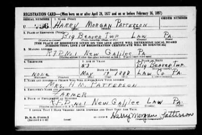 Thumbnail for Harry Morgan > Patterson, Harry Morgan (1888)