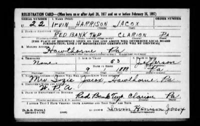 Thumbnail for Irvin Harrison > Jacox, Irvin Harrison (1888)