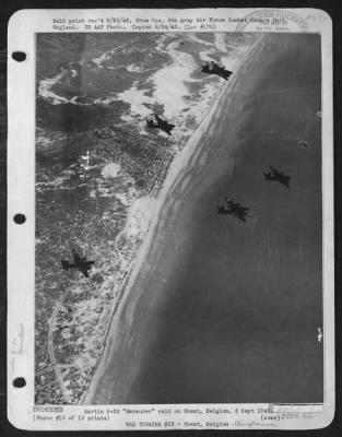 Martin > Martin B-26 "Marauder" raid on Ghent, Belgium, 5 Sept 1943.