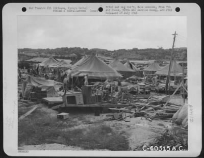 Thumbnail for Stormdamage > The Typhoon Of 9 October 1945 Damaged The 593Rd Engineering Squadron, Orderly Room, Machinato Air Base, Okinawa, Ryukyu Retto.