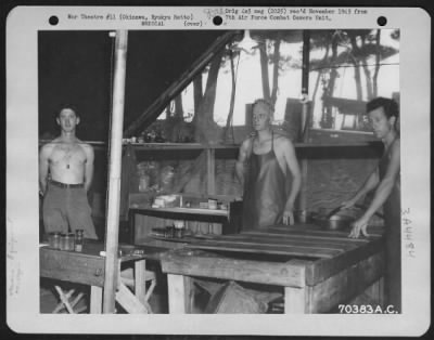 Thumbnail for Equipment > Autopsy Tent And Staff At The American Military Government Hospital On Okinawa, Ryukyu Retto.  15 June 1945.