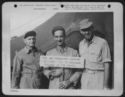 Thumbnail for General > Major Milton R. Krims And Air Transport Command'S Okinawa Billboard.