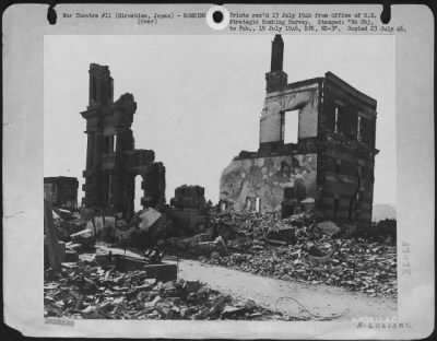 Thumbnail for Hiroshima > The Koa Fire Insurance Co., 1,300 Feet From Ground Zero, Was Completely Destroyed Except For The Heavy Walls Of The Vault.  Hiroshima, Japan.