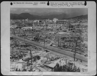 Hiroshima > View Of Hiroshima Taken Fron Red Cross Hospital Building About A Mile From Focal Point Of Blast.  15 October 1945.