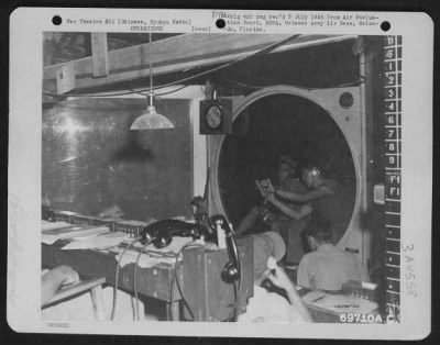 Thumbnail for General > Fighter Contol Center Information Room Of The Air Defense Wing On Okinawa, Ryukyu Retto, 23 July 1945.