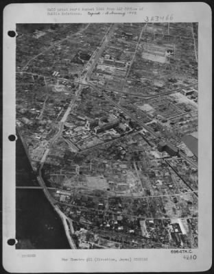 Hiroshima > Pacific Air Command, U.S. Army - 3 August 1946 - One Year After The Dropping Of The Atomic Bomb On Hiroshima, Japan, The Large Hospital Near The Center Of The City Is One Of The Few Prominent Landmarks Standing Above The Rubble And Debris.