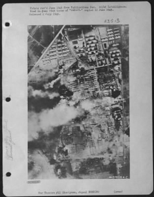 Thumbnail for Koriyama > Koriyama Chemical Company, Koriyama, Japan After Attack By B-29'S On 12 April 1945.