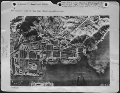 Kure > Hiro Arsenal - Raid Of 5 May 1945.  (Naval Aircraft Station).