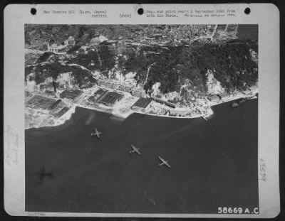 Kure > Jap Seaplanes At Kure Naval Base, Japan.