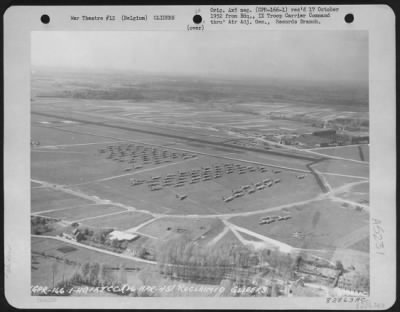 Thumbnail for General > Glider Reclamation -- Aerial View Near Brussels, Belgium Shows Gliders Reclaimed From The Rees-Wesel Area.  26 April 1945.