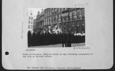 General > Scene In Square In Brussels, Belgium On Day Following Liberation By The British Troops.