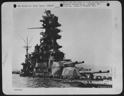 Kure > Bomb Damage To Japanese Battle Cruiser, Kure, Japan.