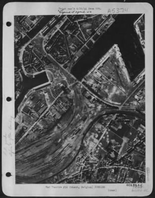 Thumbnail for Ghent > The Key Marshalling Yards At Ghent, Belgium Can Be Seen Just Before U.S. Eight Aaf Heavy Bombers Launched Their June 22 1944 Daylight Attack.