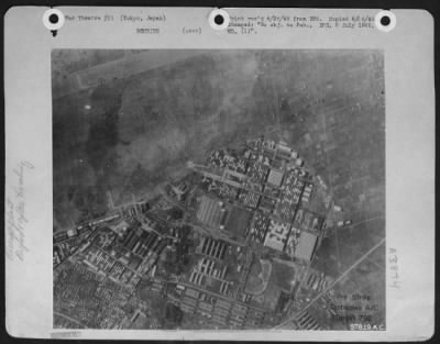 Tokyo > Before - Pre-Strike Photo Of Tachikawa Aircraft Factory At Tokyo, Japan.