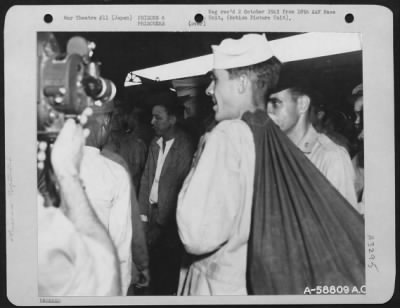 Thumbnail for General > Lt. General Robert Eichelberger With Prisoners Of War On The Station Platform Of Yokohama Railroad Station, Japan.  September 1945.