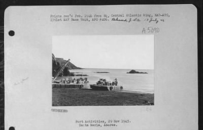 Thumbnail for General > Port Activities, 29 Nov. 1945 Santa Maria Azores.