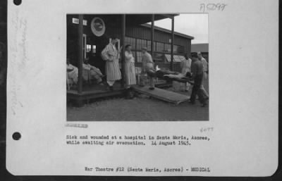 Thumbnail for General > Sick And Wounded At A Hospital In Santa Maria, Azores, Awaiting Air Evacuation. 14 August 1945.