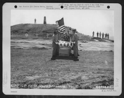 Thumbnail for General > Funeral Service At 1391St Aaf Base Unit, Santa Maria, Azores, 15 September 1945.