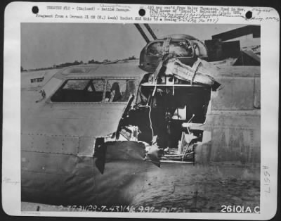 Battle Damage > Fragment from a German 21 CM (8.3 inch) Rocket did this to a Boeing B-17.