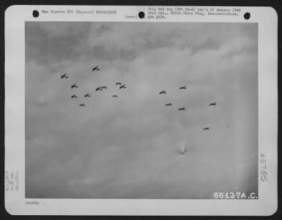 Thumbnail for Boeing > Formation Of Boeing B-17 "Flying Fortresses"Of The 381St Bomb Group, Returing From A Second Mission Over Enemy Installations Somewhere In Europe.  8Th Air Force Station 167, England, 23 June 1943.