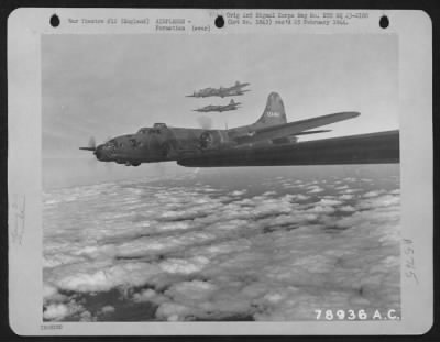 Thumbnail for Boeing > Formation Of Boeing B-17S Somewhere Over England.  17 March 1943.