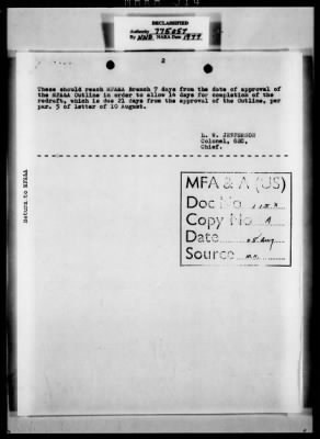 Thumbnail for General Records of the Section Chief > 18 (MFA&) Arch-Libr Title 18 MGR