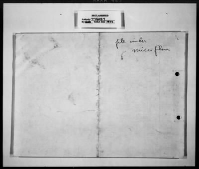 Thumbnail for General Records of the Section Chief > 66 (MFA&) Arch-Libr. Microfilming And Photoduplication