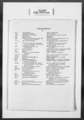 Thumbnail for Miscellaneous Records > Invaluable Aids— OMGUS— Abbreviation & German-English