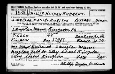 Phillip Hayden > Richards, Phillip Hayden (1892)