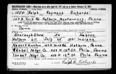 Ralph Raymond > Richards, Ralph Raymond (1891)