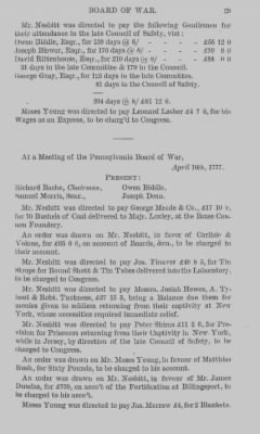 Volume I > Minutes of the Board of War, From March 14, 1777, To August 7, 1777