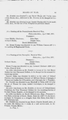 Volume I > Minutes of the Board of War, From March 14, 1777, To August 7, 1777