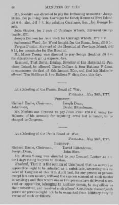 Volume I > Minutes of the Board of War, From March 14, 1777, To August 7, 1777