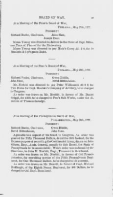 Volume I > Minutes of the Board of War, From March 14, 1777, To August 7, 1777