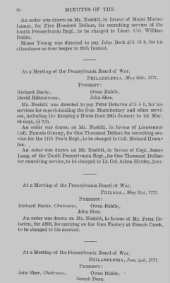 Volume I > Minutes of the Board of War, From March 14, 1777, To August 7, 1777