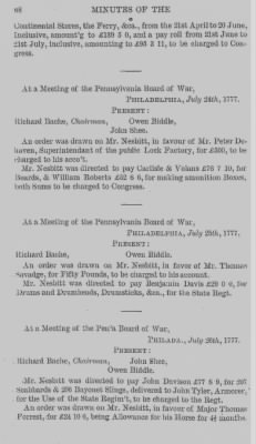 Volume I > Minutes of the Board of War, From March 14, 1777, To August 7, 1777