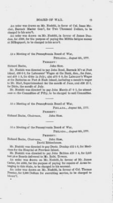 Volume I > Minutes of the Board of War, From March 14, 1777, To August 7, 1777