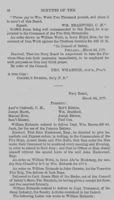 Volume I > Minutes of the Navy Board, From Feb. 18177, to Sept. 24, 1777