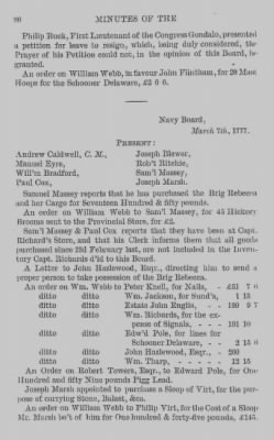 Volume I > Minutes of the Navy Board, From Feb. 18177, to Sept. 24, 1777