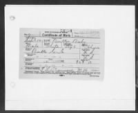 Thumbnail for US, Texas Birth Certificates, 1903-1910, 1926-1929 - Page 1