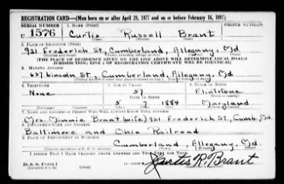 Thumbnail for Curtis Russell > Brant, Curtis Russell (1884)