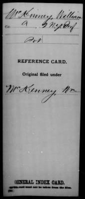 Thumbnail for William > McKinney, William (Pvt)