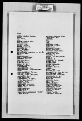 General Records > Germany - Claims, Art Dealer Lists