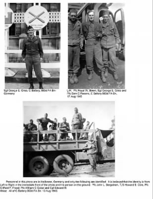 Pictorial History of the 63rd Infantry Division > Section III-D, 63rd Infantry Division on Occupation Duty