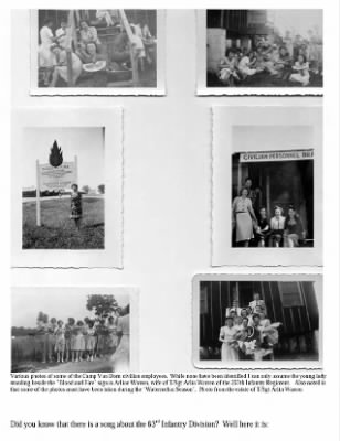 Thumbnail for Pictorial History of the 63rd Infantry Division > Section I-F, Miscellaneous Photos