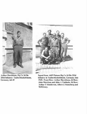 Pictorial History of the 63rd Infantry Division > Section III, 63rd Infantry Division on Occupation Duty