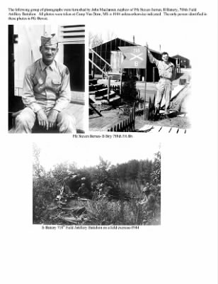 Thumbnail for History of the 63rd Infantry Division Artillery > 63rd Infantry Division Artillery Miscellaneous Photos